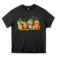 Asphalt bumble bee coffee cups Heavy Core Tee - AdoDesignShop