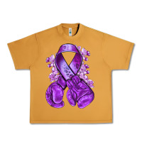 Peanut Butter Domestic Violence Warrior purple ribbon Urban Heavy Tee - NancyCooperArtShop