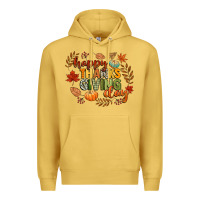Antique Gold happy thanksgiving day Premium Hoodie - CowGirlArtShop