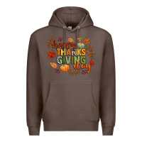 Coffee happy thanksgiving day Premium Hoodie - CowGirlArtShop