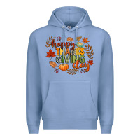 Colony Blue happy thanksgiving day Premium Hoodie - CowGirlArtShop