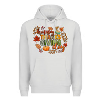 Dove Grey happy thanksgiving day Premium Hoodie - CowGirlArtShop