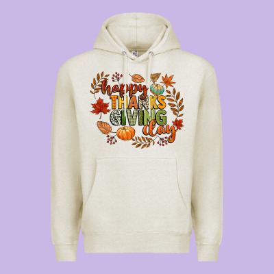 Happy Thanksgiving Day Premium Hoodie Designed By Cowgirlartshop