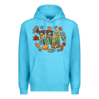 Ocean Blue happy thanksgiving day Premium Hoodie - CowGirlArtShop