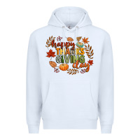 White happy thanksgiving day Premium Hoodie - CowGirlArtShop
