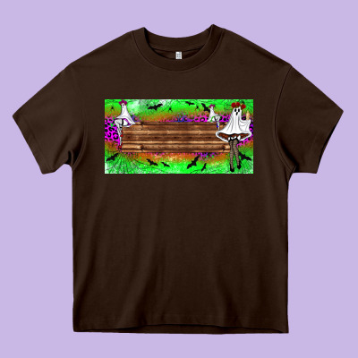 Custom Name Freak Ghosts License Plate Heavy Core Tee Designed By Bundleandbundleshop