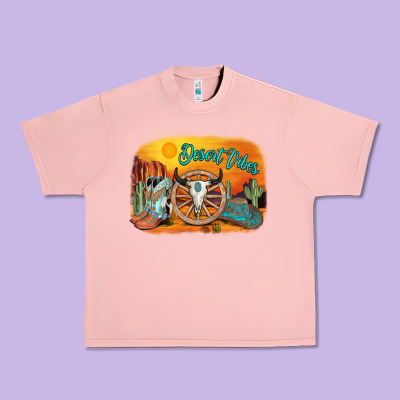 Desert Vibes Urban Heavy Tee Designed By Adodesignshop