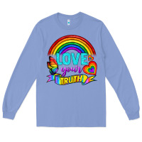 Colony Blue Love Your Truth Long Sleeve Tee - BundleAndBundleShop