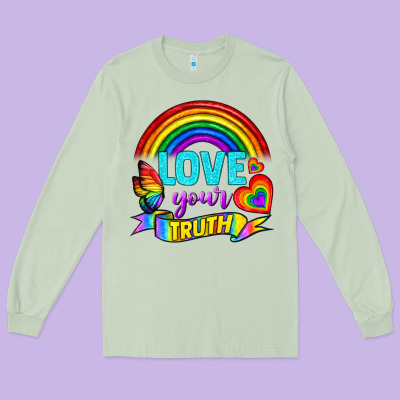 Love Your Truth Long Sleeve Tee Designed By Bundleandbundleshop