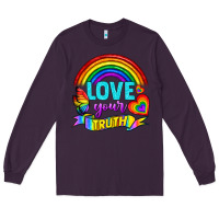 Plum Love Your Truth Long Sleeve Tee - BundleAndBundleShop