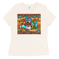 Bone western gemstone sunflower nurse Ladies Tee - JahusDesignShop