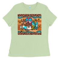 Matcha western gemstone sunflower nurse Ladies Tee - JahusDesignShop