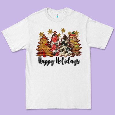 Happy Holidays Premium Tee Designed By Jahusdesignshop