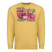 Antique Gold in october we wear pink Premium Sweatshirt - CowGirlArtShop