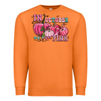 Carrot in october we wear pink Premium Sweatshirt - CowGirlArtShop