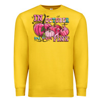 Lemon in october we wear pink Premium Sweatshirt - CowGirlArtShop
