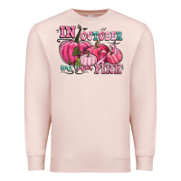 Pale Pink in october we wear pink Premium Sweatshirt - CowGirlArtShop