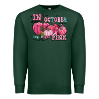 Sports Green in october we wear pink Premium Sweatshirt - CowGirlArtShop