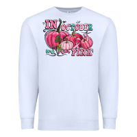 White in october we wear pink Premium Sweatshirt - CowGirlArtShop
