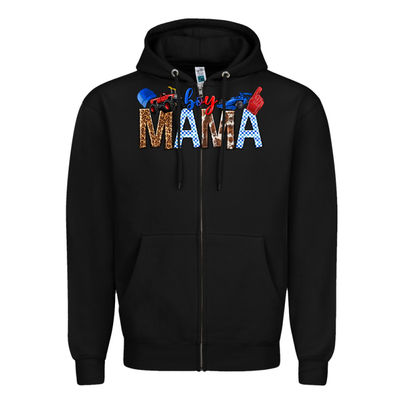 Boy Mama Zipper Hoodie by texasbilliewilder | Teevron