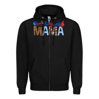 Black Boy Mama Zipper Hoodie - texasbilliewilder