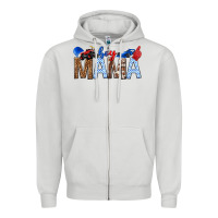 Dove Grey Boy Mama Zipper Hoodie - texasbilliewilder