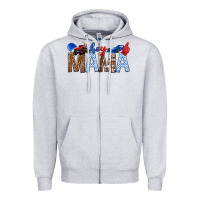 Heather Grey Boy Mama Zipper Hoodie - texasbilliewilder