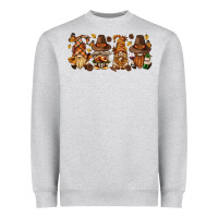 Heather Grey thanksgiving gnomies bbs Heavyweight Sweatshirt - BundleAndBundleShop