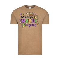 Vintage Coffee thick thighs mardi gras Vintage Tee - MaliasSmallBusiness