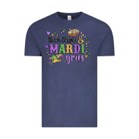 Vintage Denim thick thighs mardi gras Vintage Tee - MaliasSmallBusiness