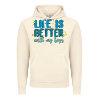 Vintage Artic life is better with my boys Vintage Hoodie - MaliasSmallBusiness