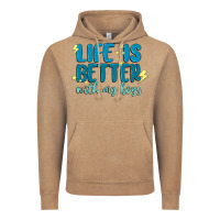 Vintage Coffee life is better with my boys Vintage Hoodie - MaliasSmallBusiness