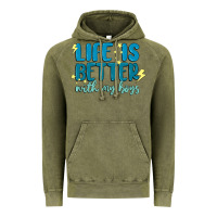 Vintage Olive life is better with my boys Vintage Hoodie - MaliasSmallBusiness