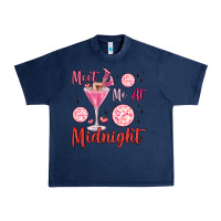 Navy meet me at midnight Urban Heavy Tee - MaliasSmallBusiness