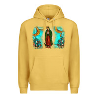 Antique Gold gemstone our lady of guadalupe Premium Hoodie - JahusDesignShop