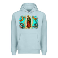 Blue Mist gemstone our lady of guadalupe Premium Hoodie - JahusDesignShop