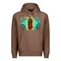 Chestnut gemstone our lady of guadalupe Premium Hoodie - JahusDesignShop