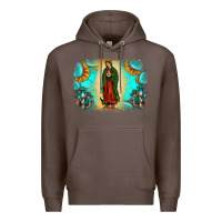 Coffee gemstone our lady of guadalupe Premium Hoodie - JahusDesignShop