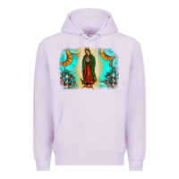 Lilac gemstone our lady of guadalupe Premium Hoodie - JahusDesignShop