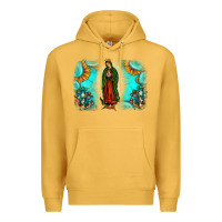 Mustard gemstone our lady of guadalupe Premium Hoodie - JahusDesignShop