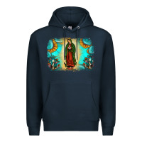 Navy gemstone our lady of guadalupe Premium Hoodie - JahusDesignShop