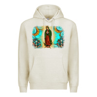 Oatmeal Heather gemstone our lady of guadalupe Premium Hoodie - JahusDesignShop