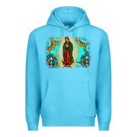Ocean Blue gemstone our lady of guadalupe Premium Hoodie - JahusDesignShop