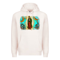 Pale Pink gemstone our lady of guadalupe Premium Hoodie - JahusDesignShop
