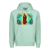 Seafoam gemstone our lady of guadalupe Premium Hoodie - JahusDesignShop