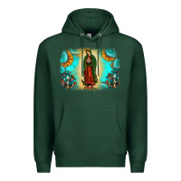 Sports Green gemstone our lady of guadalupe Premium Hoodie - JahusDesignShop