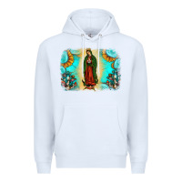 White gemstone our lady of guadalupe Premium Hoodie - JahusDesignShop