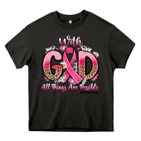 Asphalt breast cancer with god all things are possible Heavy Core Tee - Artiststas
