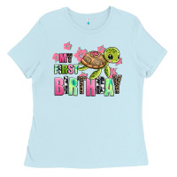 Baby Blue mu first birthday Ladies Tee - AdoDesignShop