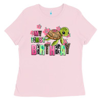 Bubblegum Pink mu first birthday Ladies Tee - AdoDesignShop